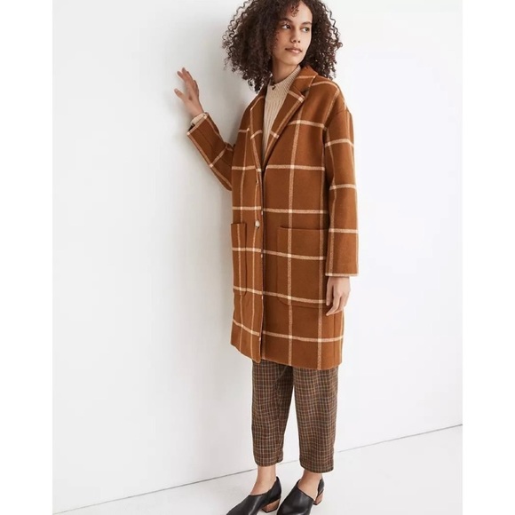 Madewell Windowpane Elmcourt Coat - Picture 9 of 15